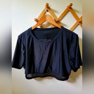 Plus size crop bathingsuite top 1xl